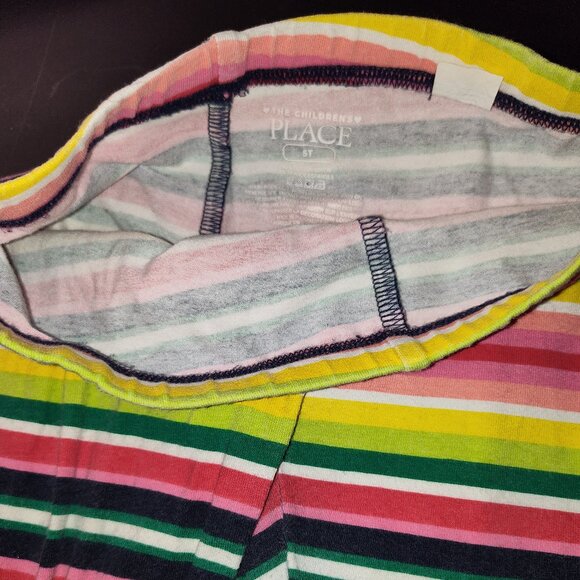 Pre-owned Children's Place 2-Piece Matching Colorful Stripes Pants Set Size 5T - Picture 3 of 11